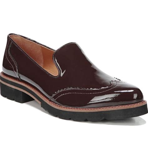 burgundy designer loafers for women.